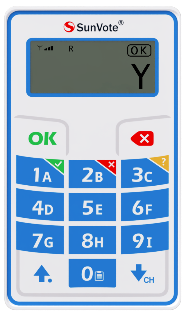SunVote S52 Plus 무선투표기 정면